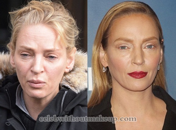 Uma Thurman No Makeup On