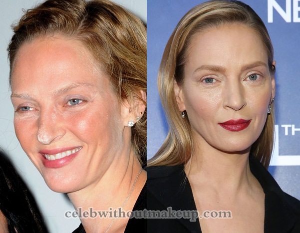 Uma Thurman Without Makeup