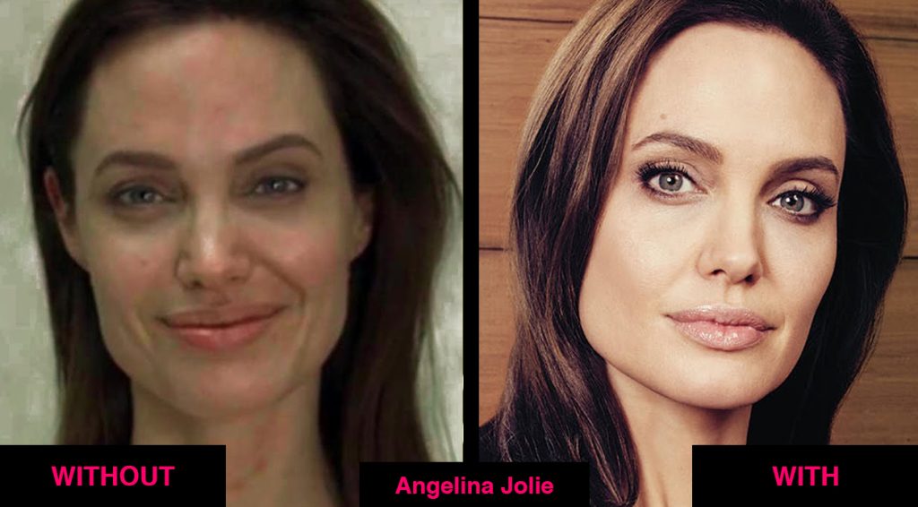 Angelina Jolie without makeup