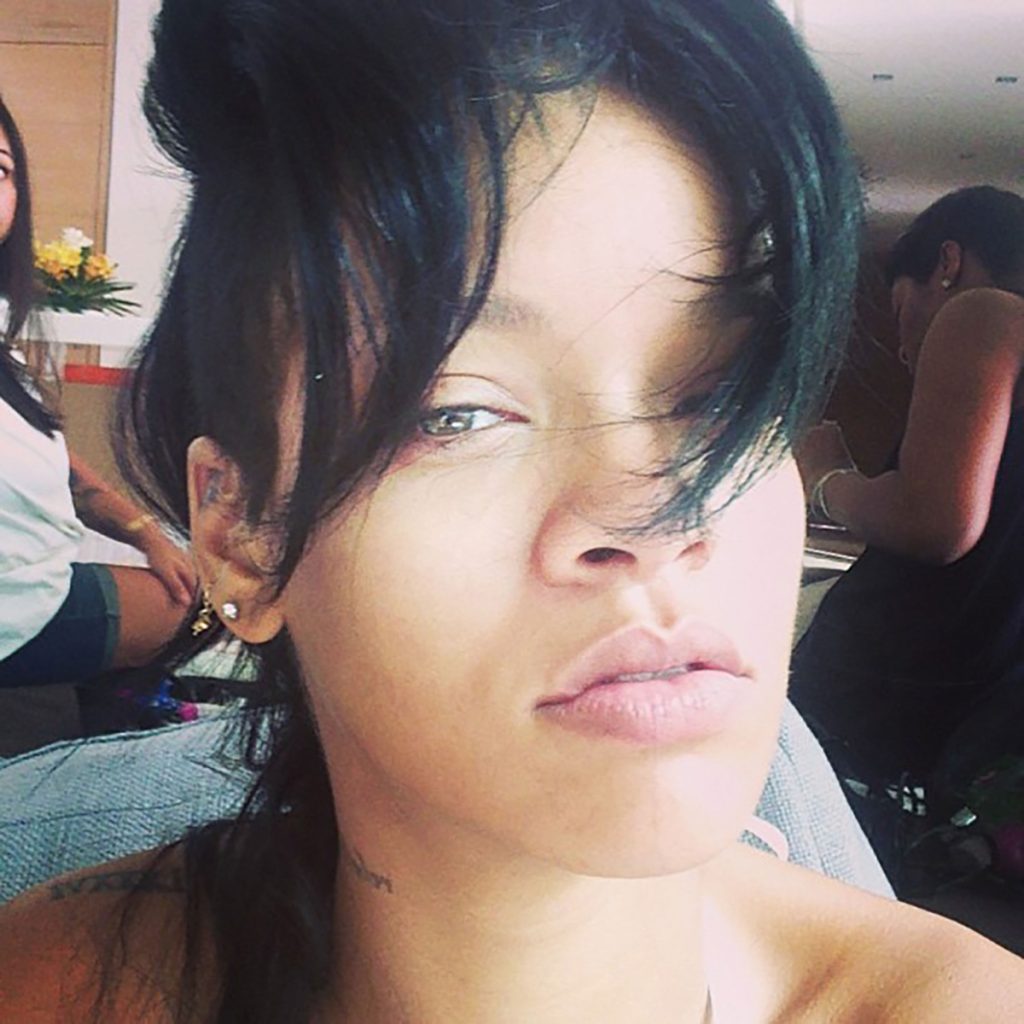 Rihanna without makeup