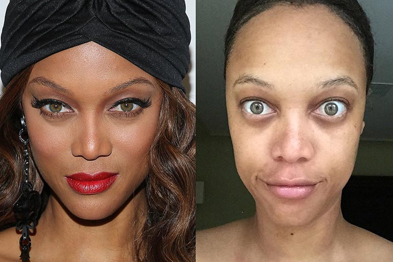 Tyra Banks without makeup