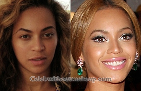 Beyonce without makeup