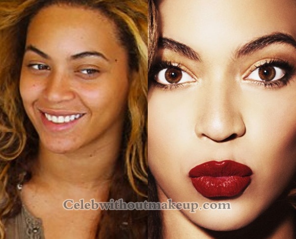 Beyonce without makeup