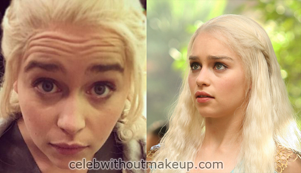 Emilia Clarke Heavy Makeup