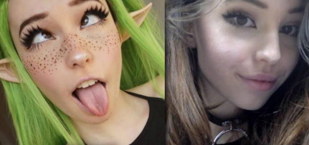 Belle Delphine normal look without makeup