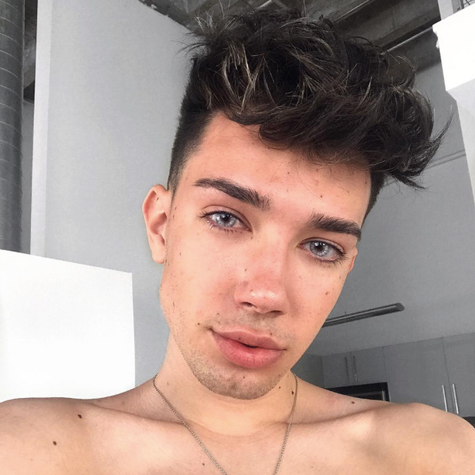James Charles Without Makeup and Blue Eyes