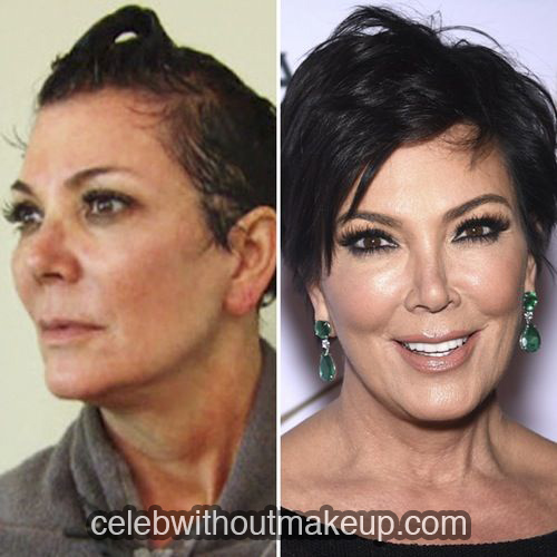 Kris Jenner with no makeup