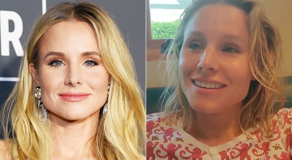 Kristen Bell no makeup selfie