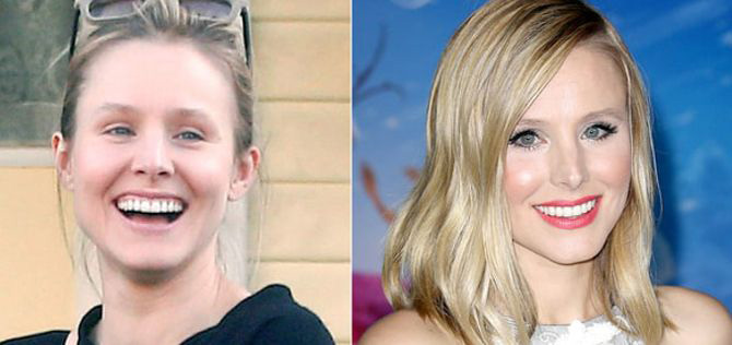 Kristen Bell without makeup