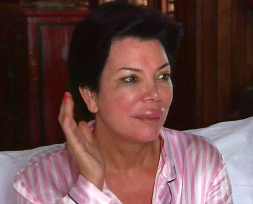 Kris Jenner without makeup