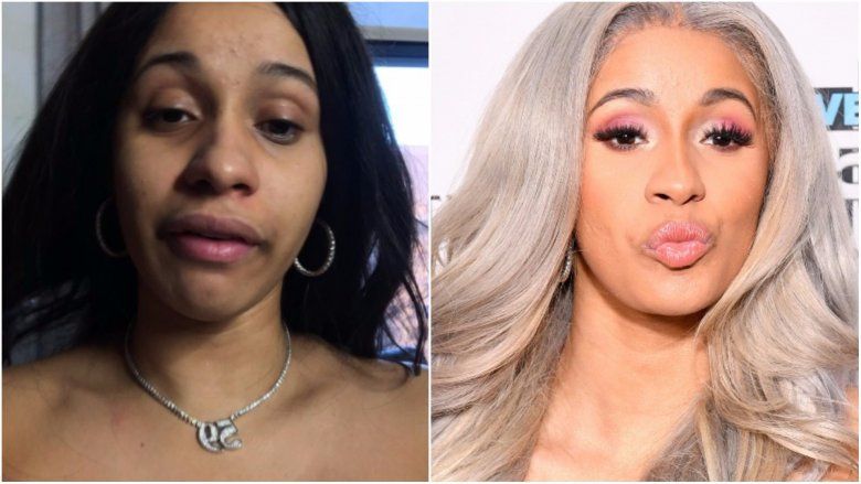 Cardi B without makeup