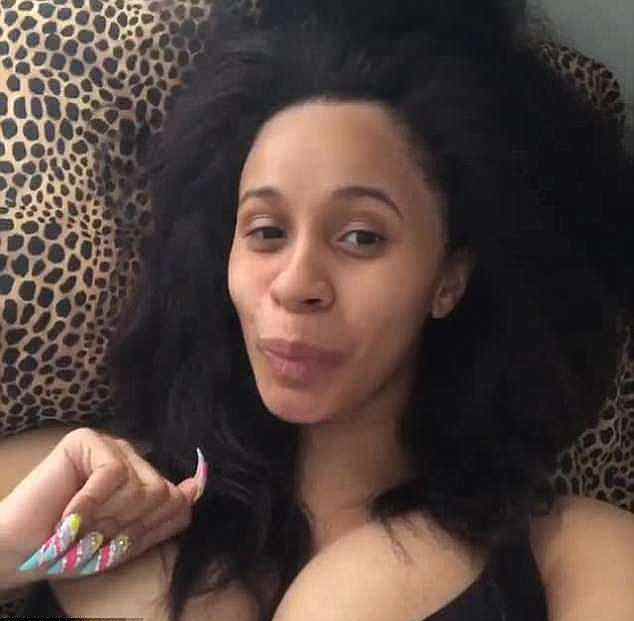 Cardi B without makeup on