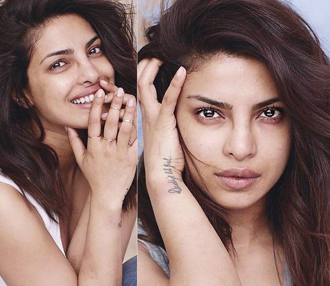 Priyanka Chopra no makeup