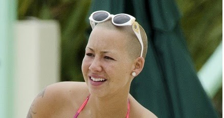 Amber Rose without makeup