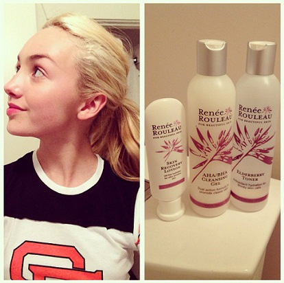 Skincare: In this picture of Peyton List without makeup, her skin looks rad...