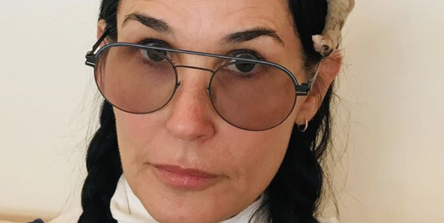 Demi Moore With Minimal Makeup